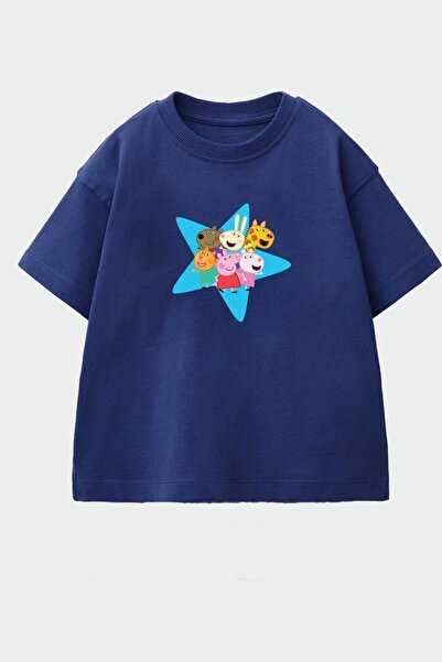 Monila Kız Çocuk Pamuklu Bisiklet Yaka T-Shirt