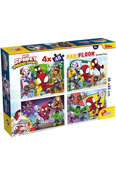 Noriel Lisciani Spidey and His Amazing Friends Coloring Puzzle, 4◊48 Pieces