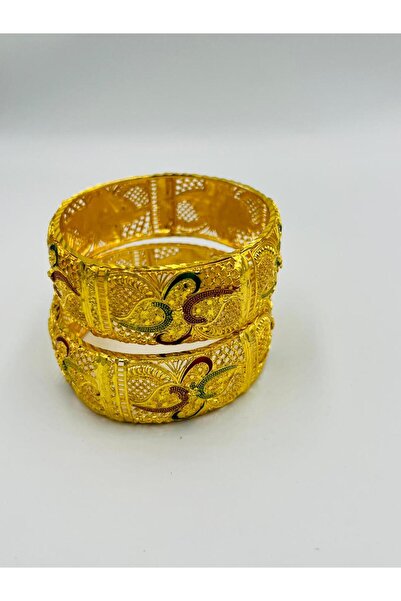 Arjwan Accessories High-quality gold-plated bracelets with a one-year color g...