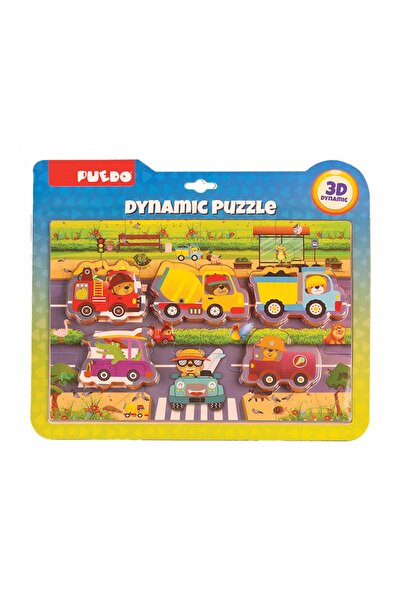 Avaleea 3D Traffic Puzzle - Cars, 17 pieces, EVA foam, 3+ years, Multicolor