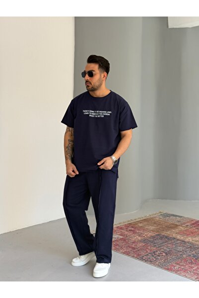 Baycombine35 قص بالليزر تي شيرت - تفاصيل درزات بدلة رياضية للرجال مكونة من قط...