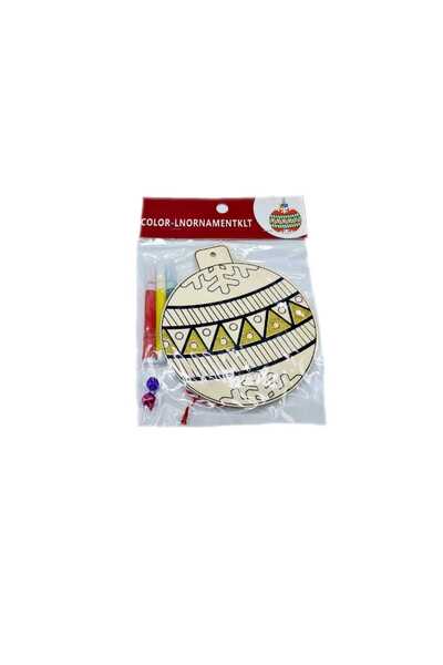 decotoys Figurina din lemn pentru pictat, glob1ps