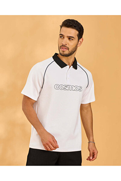 REDTAG قميص بولو رجالي أبيض من قماش مودال