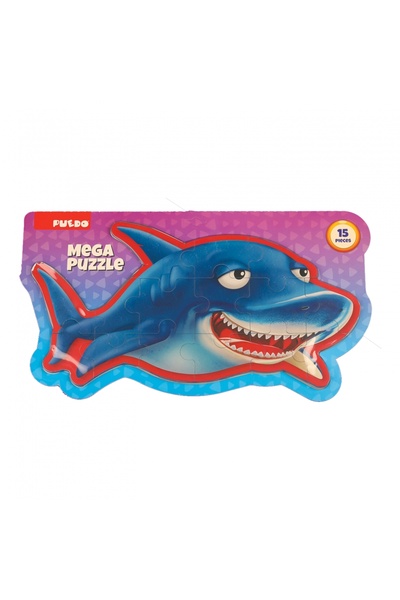 Avaleea Mega puzzle - Shark, 15 pieces, EVA foam, 3+ years, Blue
