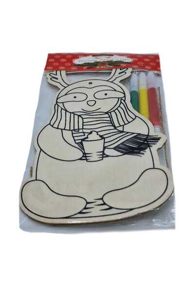 decotoys Figurina lemn de pictat 1ps