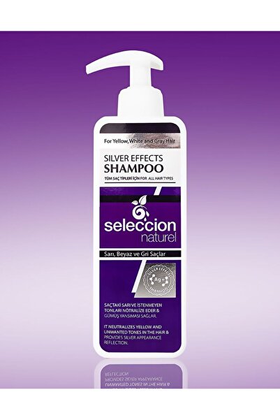 Seleccion Naturel Silver Şampuan 500 ml – Sarı Yansıma Karşıtı Mor Şampuan