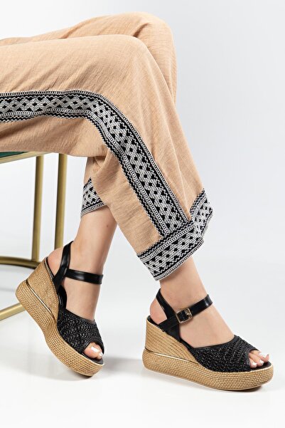 SUİNS SHOES Suins Wilma Wicker Sa deznom ženske cipele sa klinastom potplatom...