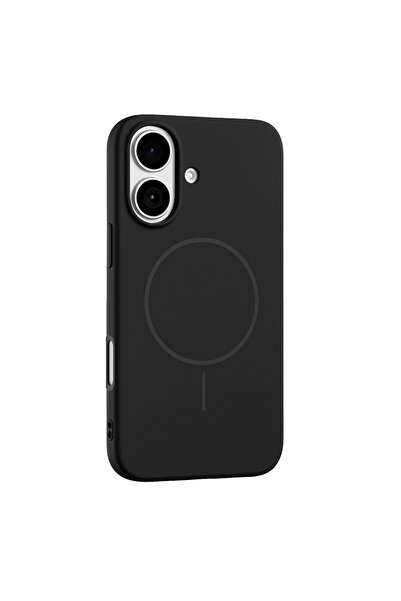 cepmoda iPhonE "17" JLY İçi Kadife Kaplama Soft Magsafe Lansman Kılıf [SİYAH]