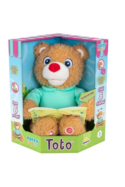Noriel Interactive plush toy Toto the Bear Tells and Sings, Puffy Friends, 30 cm