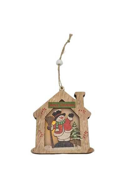 decotoys Ornament casuta cu led de Craciun