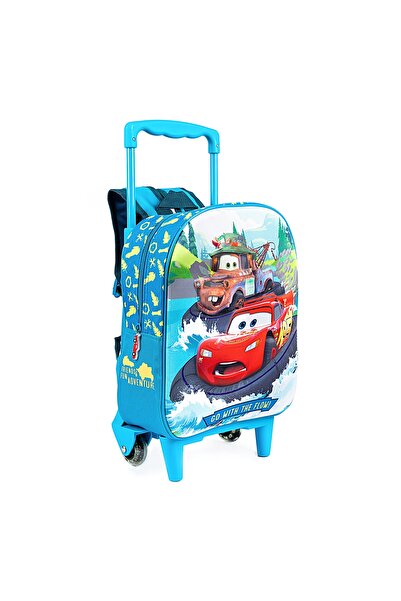 CARS Troller 3D Kindergarten Backpack, Cars, Light Blue, 33.5 x 27.5 x 10.5 cm