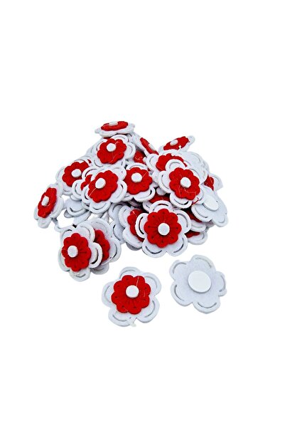 decotoys Figurina fetru floare 50/set