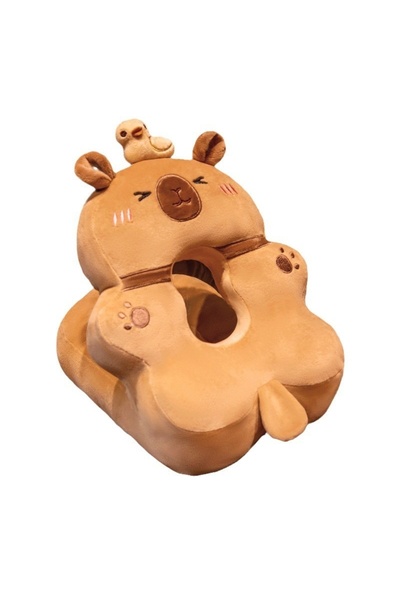 Avaleea Foam Pillow, for Office, Travel, Breaks, Capybara Pattern, Portable, ...