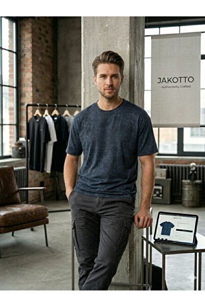 JAKOTTO Vintage Batik Print Short Sleeve T-Shirt