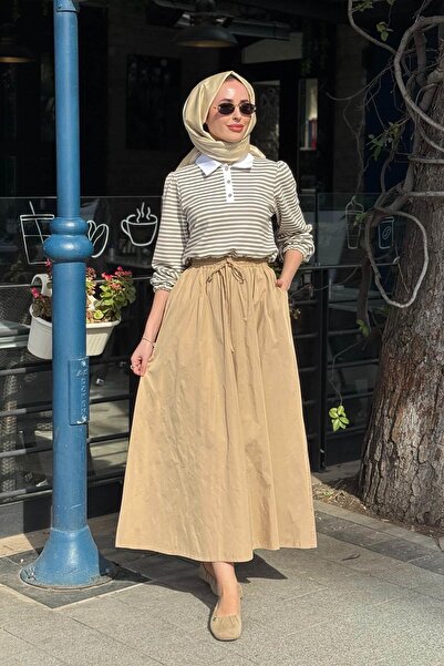 SCL Elbise 10002611311007 Bej