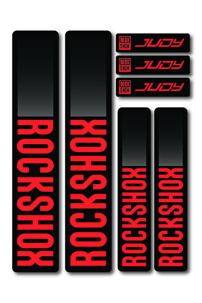 ca kay bu RockShox Judy Maşa Sticker Seti 25x5 cm