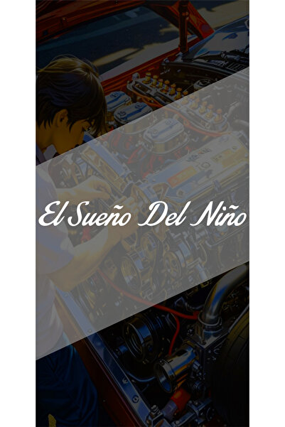 sticker El Sueno Del Nino 20x3Cm (Bir Çocuğun Rüyası) Etiket Araba-Motor Holo...