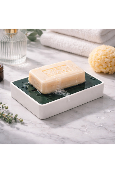 justone Modern Design Soap Dish – Countertop Soap Holder with Water Drainage ...