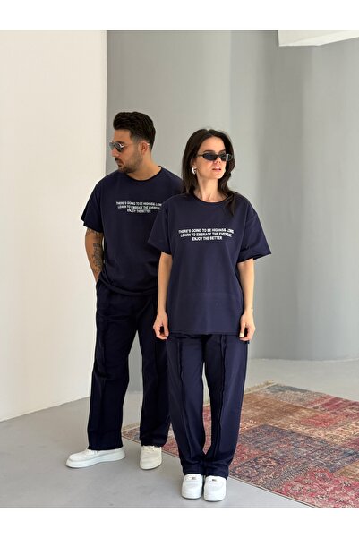 Baycombine35 Tricou unisex decupare cu laser - Set de detaliu la cusătură tre...