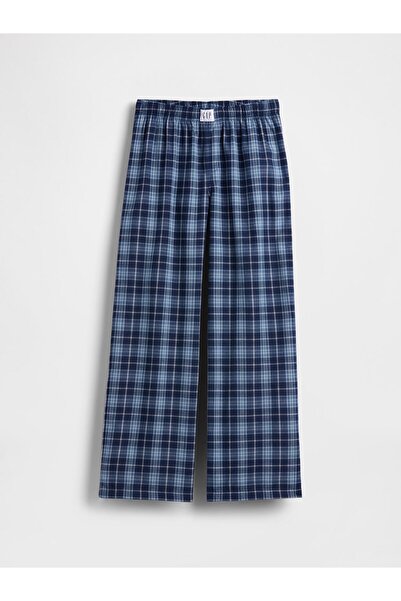 GAP Erkek Çocuk Mavi Çocuk Geri Dönüştürülmüş Pijama Pantolonu