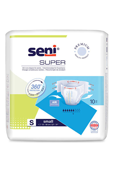 Seni Super Small Adult Diapers, 10 pcs
