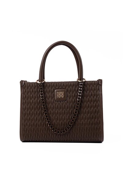 Guja 1025 Women Clutch Bag Brown