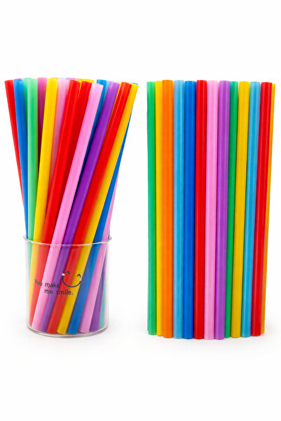 EGE TOPTAN GIDA Tek Kullanımlık TURUNCU Pipet Frozen Soğuk, Sıcak Içecek Için...