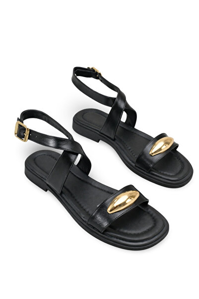 Riccon Women's Sandals 00121007 Black Rustic