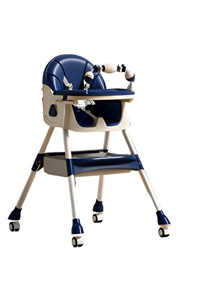 Avaleea High chair for babies and children, 2 trays with toys, seat belt, adj...