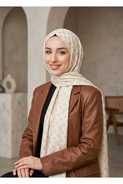 white stars Double Sided F Pattern Shawl