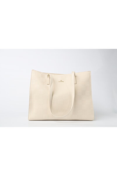 Generac Classic beige women's bag with a raised pattern – practical and stylish