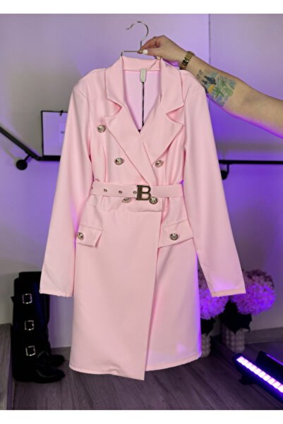 ddastore Φόρεμα Monaco με κοψίματα Sacou - Ροζέ