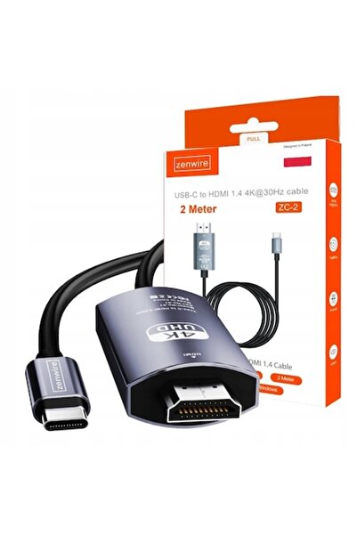 zenwire Cablu USB-C la HDMI, Zenwire, ZC-2, Adaptor USB-C 3.1, 4K MHL, Adapto...