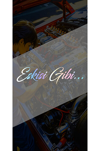 sticker Eskisi Gibi Yazı 20x5Cm Etiketçilere Özel Araba-motor-laptop Hologram...