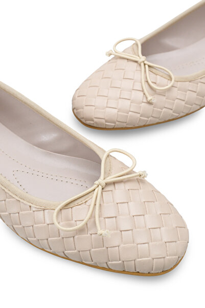 Riccon Ženska Baletanke 0012100 bež pletena