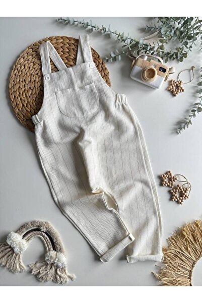 BAMU Linen Striped Salopet Overalls