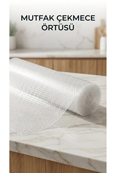 Clevora Prozirna PVC zaštitna folija za kuhinjske police i fioke 45x300 cm