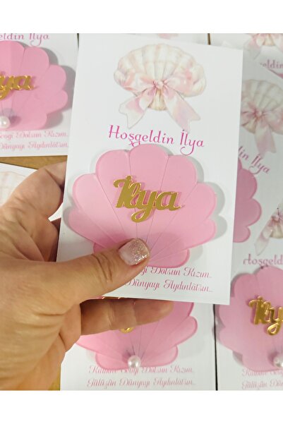 renkli mi renkli tasarım dünyası İstiridye isimli 10 adet bebek magnet kartlı...