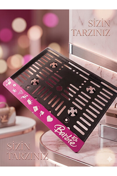 labaxe Barbie Pembe Motor Plakalık