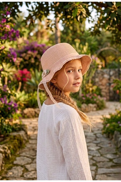 LAGRANZE Μίνι Ψάθινο Καπέλο Ριβιέρα 4-8 ετών