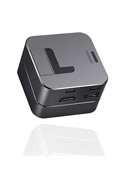 Joyroom Hub multifuncțional USB tip C - USB 3.0 / RJ45 / HDMI / USB tip C / T...