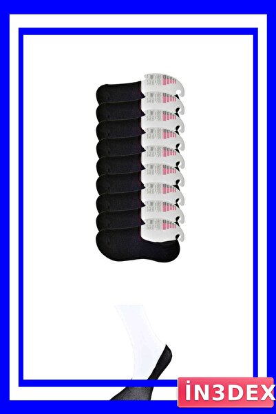 İN3DEX Black Ballet Flats Socks 9 Pairs Package Women's Underwear