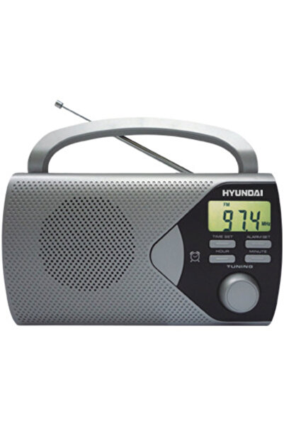 Hyundai PR200S portable radio, silver
