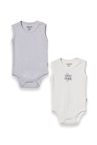 BabyCosy Organic Wear طقم ملابس داخلية بحمالات مكون من قطعتين 100% قطن قطن عض...