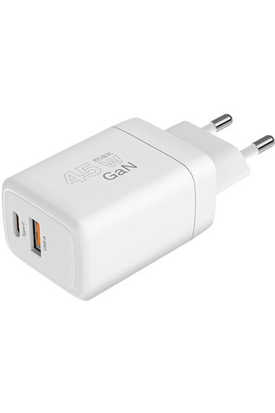 Kruger&Matz KM0856 PD QC USB,USB Type-C GAN 45W Alb