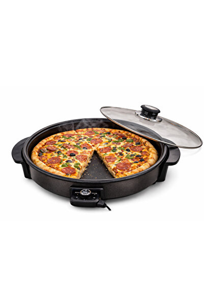 ALSAIF KITCHEN كف مقلاة صاج بيتزا وبر واقراص كهربائية DLC مقاس 42 سم 1500واط ...