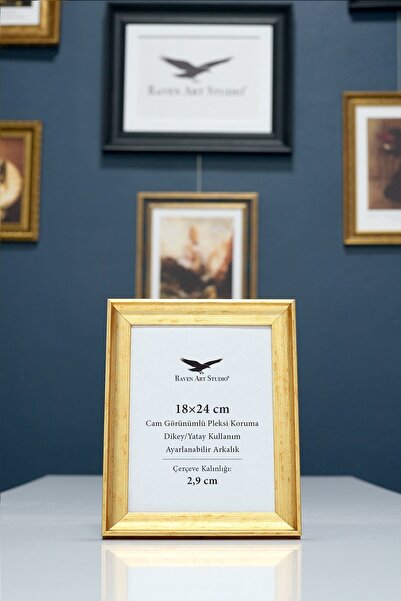 Raven Art Studio Piramidă 18X24cm Aur antic Ramă pentru fotografii, documente...