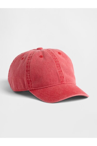 GAP Erkek Çocuk Kırmızı Overdye Beyzbol Şapka