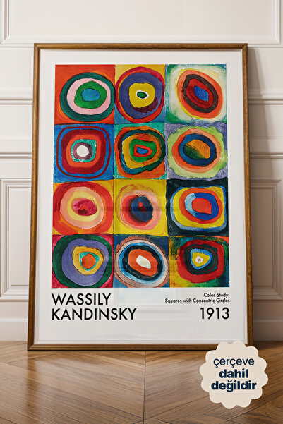 Persona Istanbul Wassily Kandinsky "Color Study" - 1913 Soyut Sanat Posteri (...