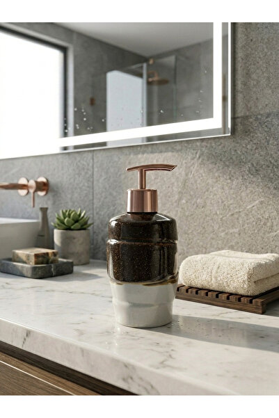 Padilon Ceramic Liquid Soap Dispenser Luxury Bathroom & Kitchen Soap Dispense...